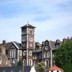On the right, the clock tower of St Anne's church, Shandon, Cork City Centre