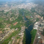 River Lee, Cork City, from the air! (flying back from Dublin)